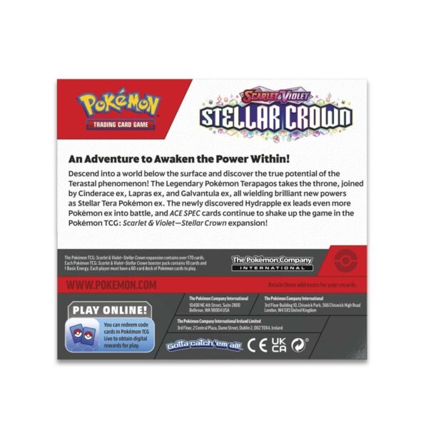 Pokemon TCG Scarlet & Violet-Stellar Crown Booster Display Box (36 Packs) - Image 4